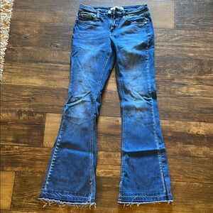 KanCan Distressed Blue Flare Jeans